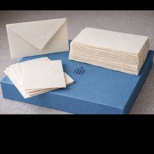 Vintage Birks Blue Box Stationery Set - Quality Writing Paper Matching Envelopes